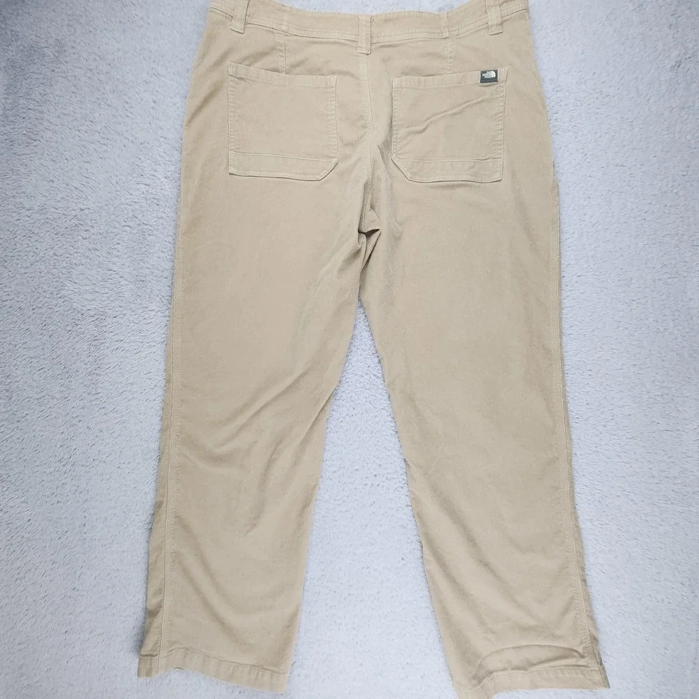 The North Face Pants Mens XL Khaki Beige Corduroy Stretch Casual Outdoor Cotton